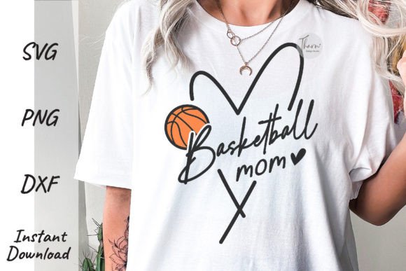 Game Day Basketball Mom Graphics & T-Shirt Designs