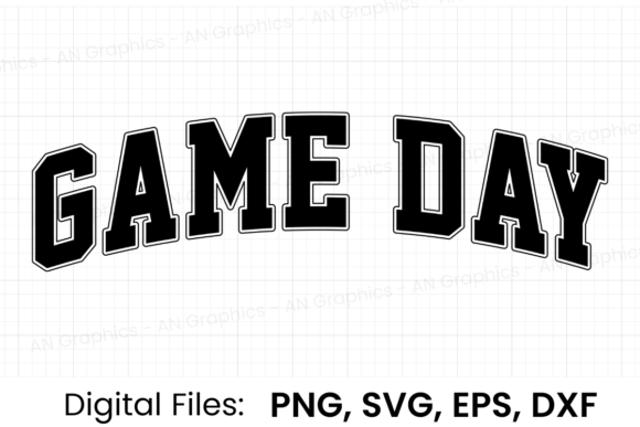 Game Day Retro Varsity SVG: Graphics for T-Shirt Designs