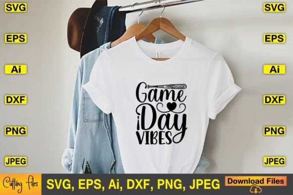 Game Day Vibes SVG: Graphics & T-Shirt Designs