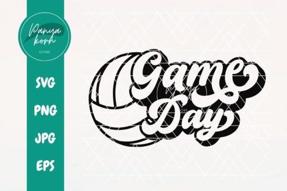 Game Day Volleyball Graphics and T-Shirt Designs