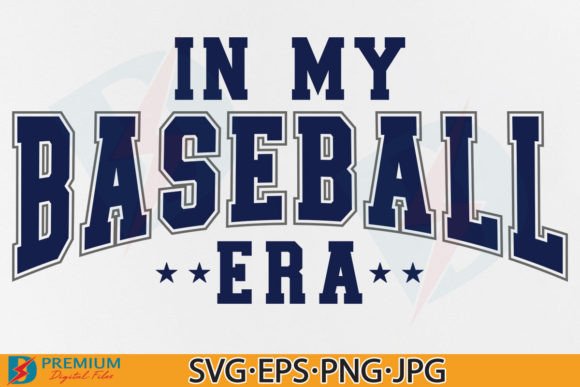 In My Baseball Era SVG Graphics for T-Shirt Designs