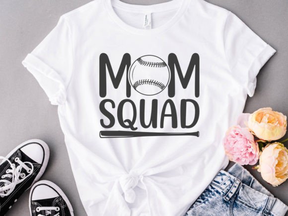 Mom Squad Baseball T Shirt Graphics & Designs