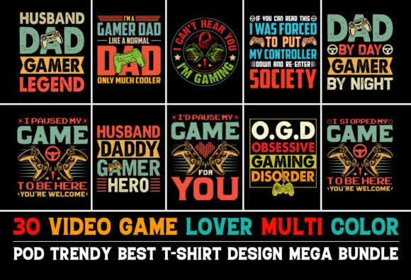 Video Game Lover T-Shirt Design Bundle Review